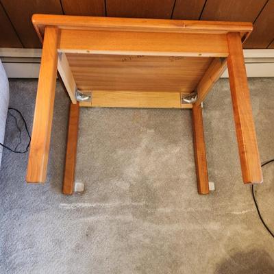 Teak Side Table Made in Denmark ABJ 29x22x21H