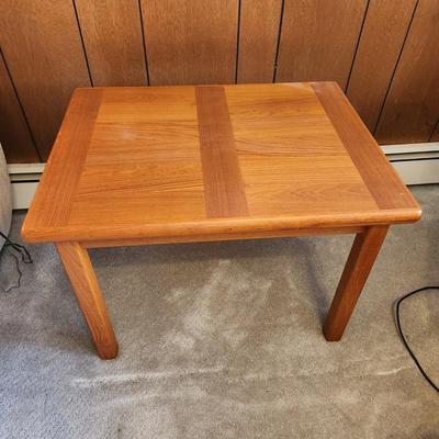 Teak Side Table Made in Denmark ABJ 29x22x21H