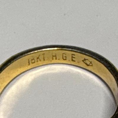 18K HGE ring (size 6)
