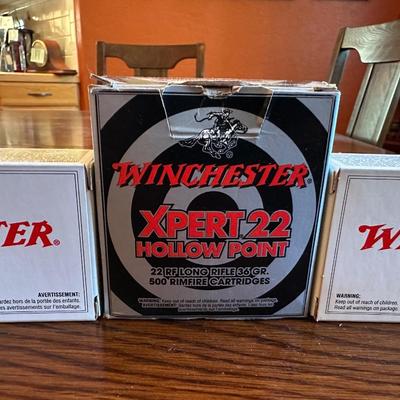 2 WINCHESTER 9MM LUGER & XPERT 22 HOLLOW POINT