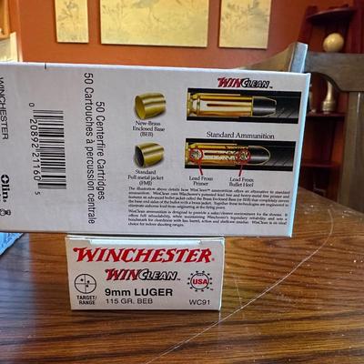 2 WINCHESTER 9MM LUGER & XPERT 22 HOLLOW POINT