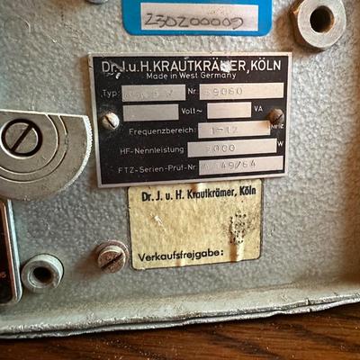 VINTAGE KRAUTKRAMER ULTRASONIC FLAW DETECTOR