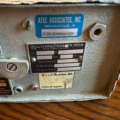 VINTAGE KRAUTKRAMER ULTRASONIC FLAW DETECTOR