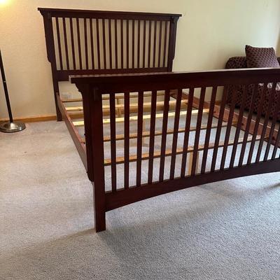 MISSION STYLE QUEEN SIZE BED FRAME