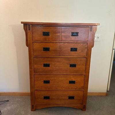 MISSION STYLE 5 DRAWER CHEST
