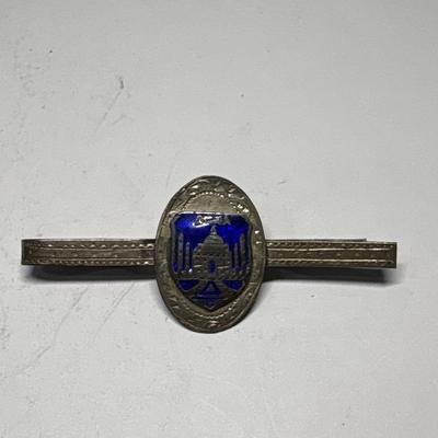 Vintage Sterling earrings & tie bar - all are Sterling