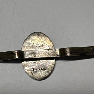 Vintage Sterling earrings & tie bar - all are Sterling