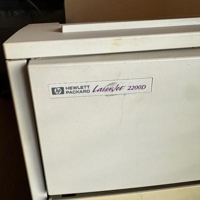 HP LASERJET 2200D PRINTER AND A PRIVACY GUARD PAPER SHREDDER