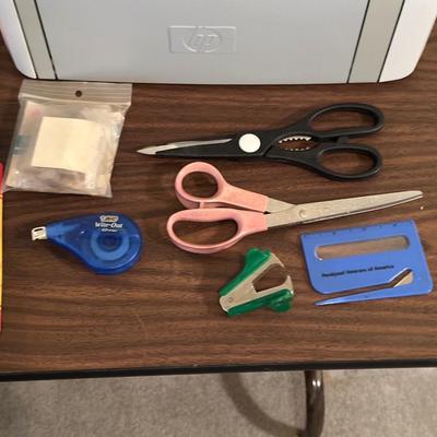 HP LASERJET 1020, BOSTON SPEAKERS & VARIOUS OFFICE SUPPLIES