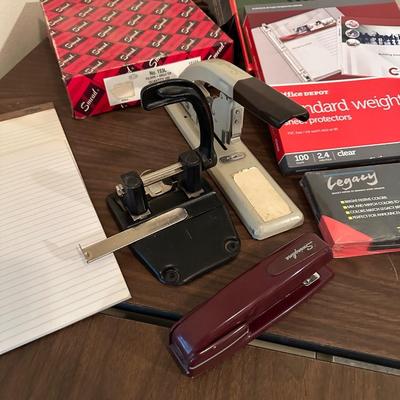 HP LASERJET 1020, BOSTON SPEAKERS & VARIOUS OFFICE SUPPLIES