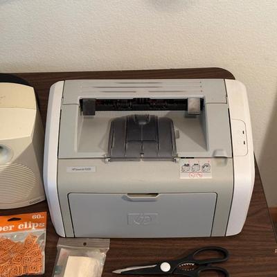 HP LASERJET 1020, BOSTON SPEAKERS & VARIOUS OFFICE SUPPLIES