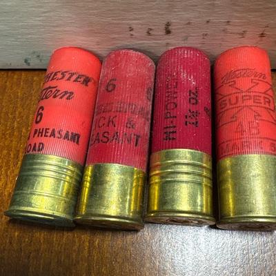 46 rounds of varied 12 ga ammunition