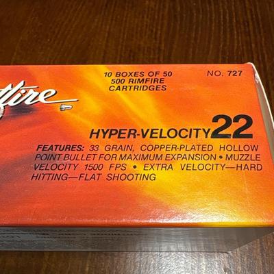 500 rounds of .22 cal ammunition