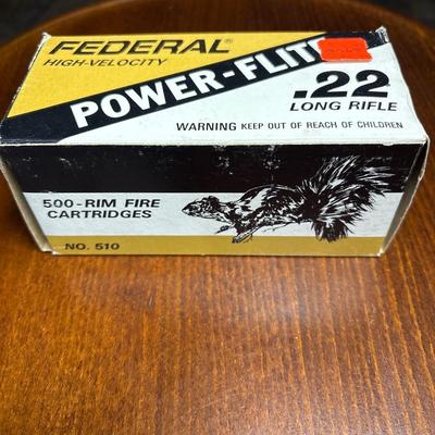 500 rounds of .22 cal ammunition