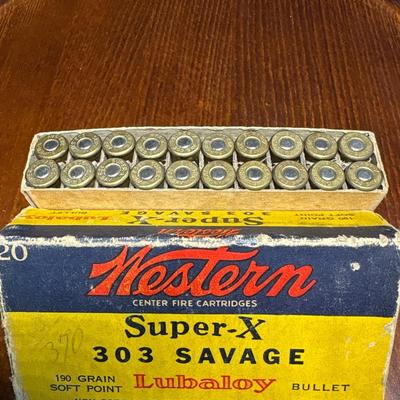 Box of Western Super-X 303 Savage