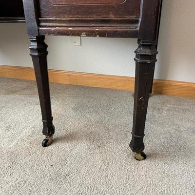 ANTIQUE VANITY WITH STOOL