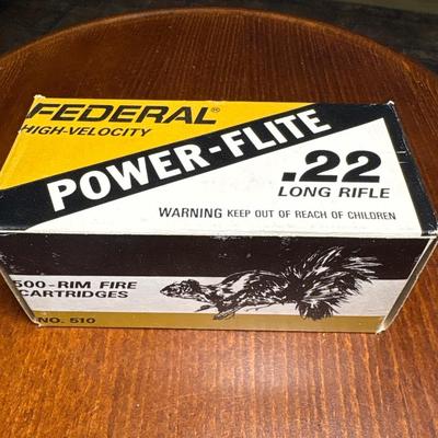 500 rounds .22 cal ammunition