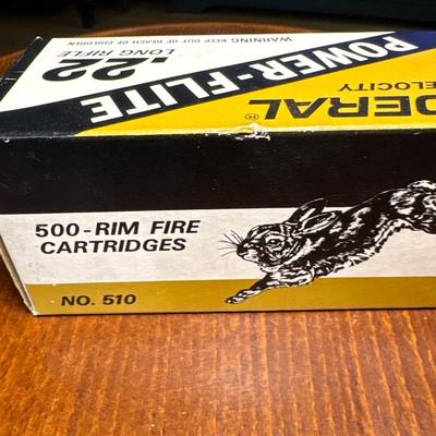 500 rounds .22 cal ammunition