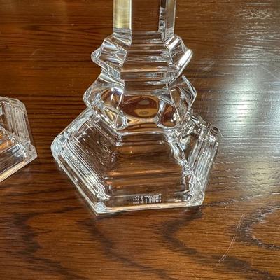 TIFFANY & CO CRYSTAL CANDLESTICKS