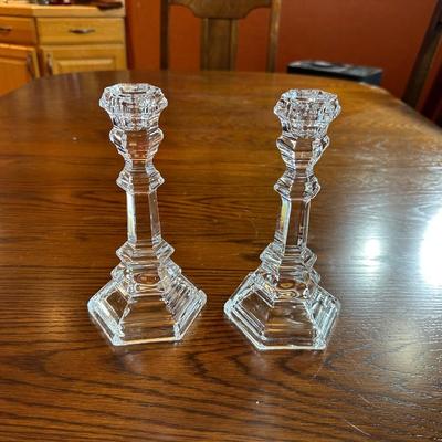 TIFFANY & CO CRYSTAL CANDLESTICKS