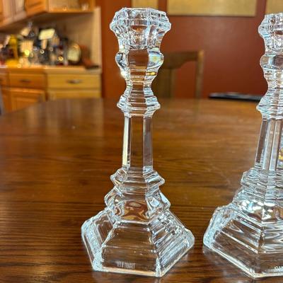 TIFFANY & CO CRYSTAL CANDLESTICKS