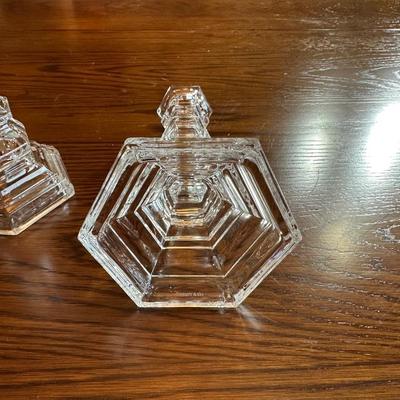 TIFFANY & CO CRYSTAL CANDLESTICKS