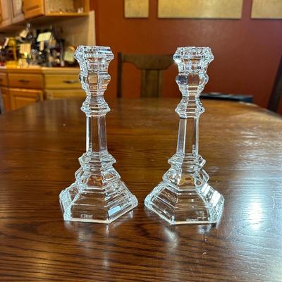 TIFFANY & CO CRYSTAL CANDLESTICKS