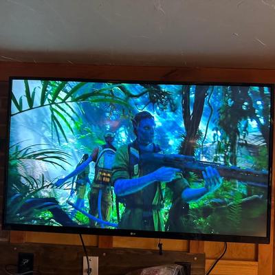 LG 49" LED SMART TV WITH REMOTE, WALL MOUNT AND STAND
