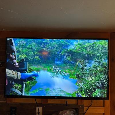 LG 49" LED SMART TV WITH REMOTE, WALL MOUNT AND STAND