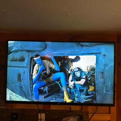 LG 49" LED SMART TV WITH REMOTE, WALL MOUNT AND STAND