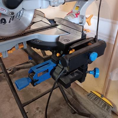 CHICAGO ELECTRIC 12" DOUBLE-BEVEL SLIDING COMPOUND MITER SAW & DELTA FOLDABLE MITER SAW STAND
