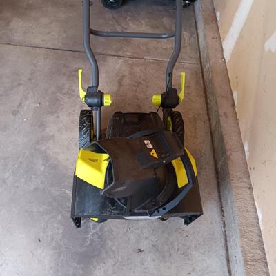 LIKE NEW RYOBI 40V HP BRUSHLESS SNOW BLOWER WITH BATTERY AND CHARGERS