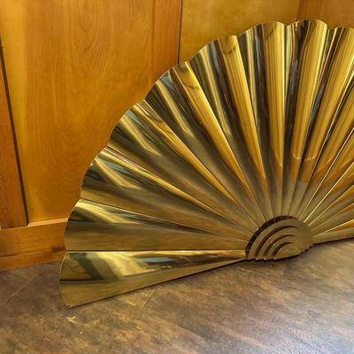 LARGE BRASS FAN