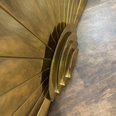 LARGE BRASS FAN