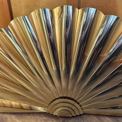 LARGE BRASS FAN