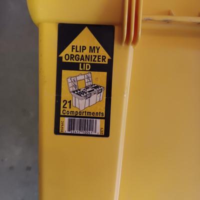 TOOL BOX WITH HARDWARE AND HAND TOOLS