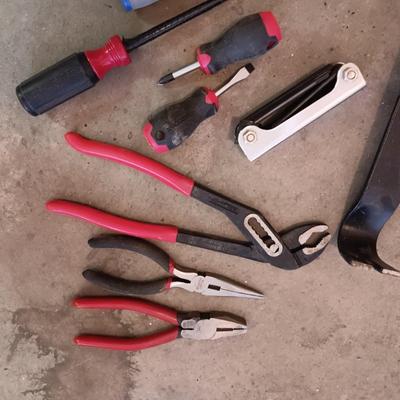 TOOL BOX WITH HARDWARE AND HAND TOOLS