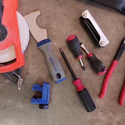 TOOL BOX WITH HARDWARE AND HAND TOOLS