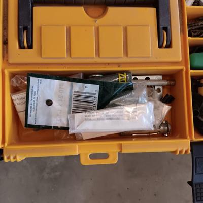 TOOL BOX WITH HARDWARE AND HAND TOOLS