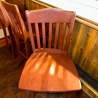 4 QUALITY WOODEN BAR STOOLS