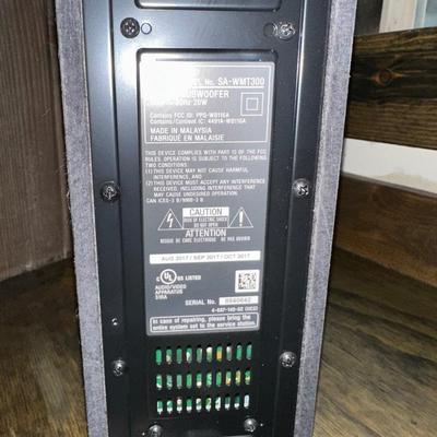 SONY SOUND BAR AND SUBWOOFER