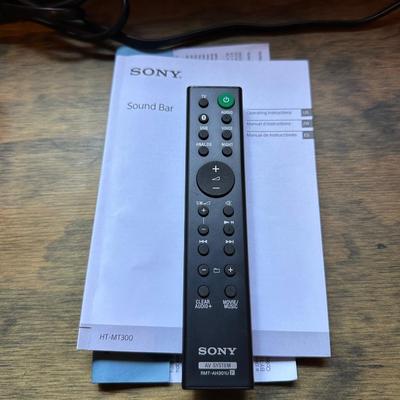 SONY SOUND BAR AND SUBWOOFER