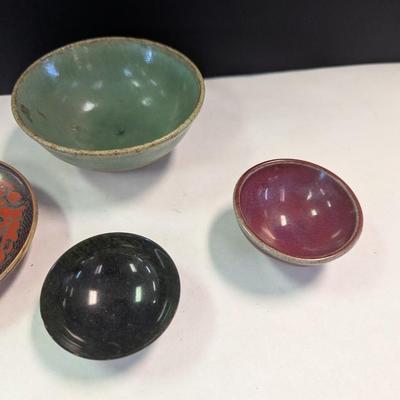 Set of Four Chinoiserie Antique Bowls