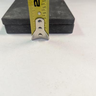 Antique Charcoal Black Colored Ink Stone Storage