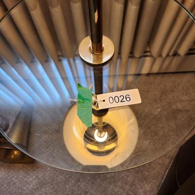 Floor Lamp 17" Diameter Glass table