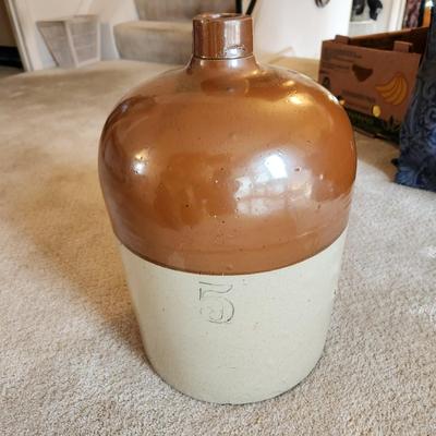 Vintage 5 Gallon Stoneware Jug