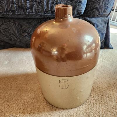 Vintage 5 Gallon Stoneware Jug