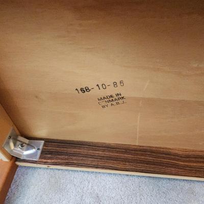Teak Coffee Table Made in Denmark by A.B.J. 54x22x19
