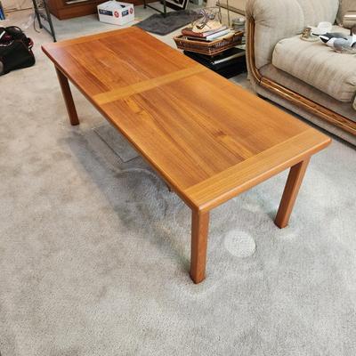 Teak Coffee Table Made in Denmark by A.B.J. 54x22x19