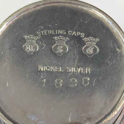 Sterling Caps Nickel Silver 1828 Holders 114g